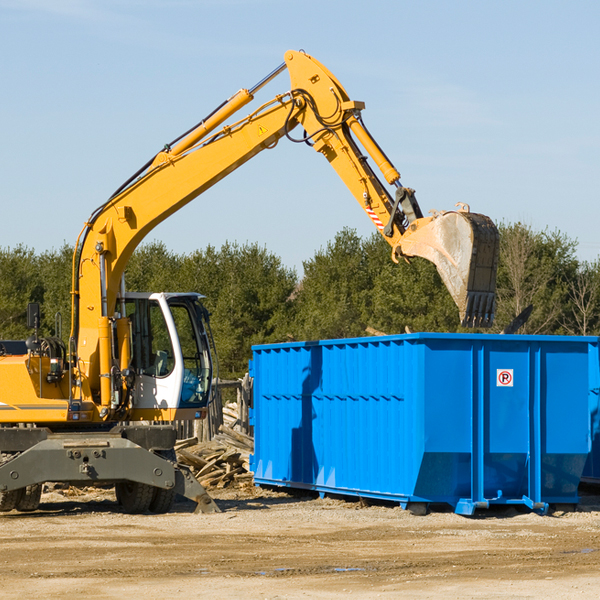 is there a minimum or maximum amount of waste i can put in a residential dumpster in Blue Rock